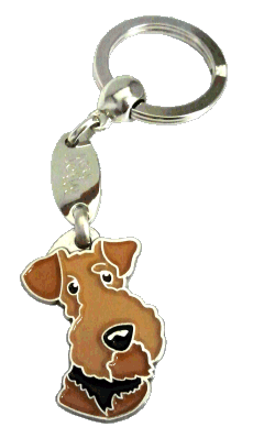 AIREDALE TERRIER <br> (keyring, engraving included)